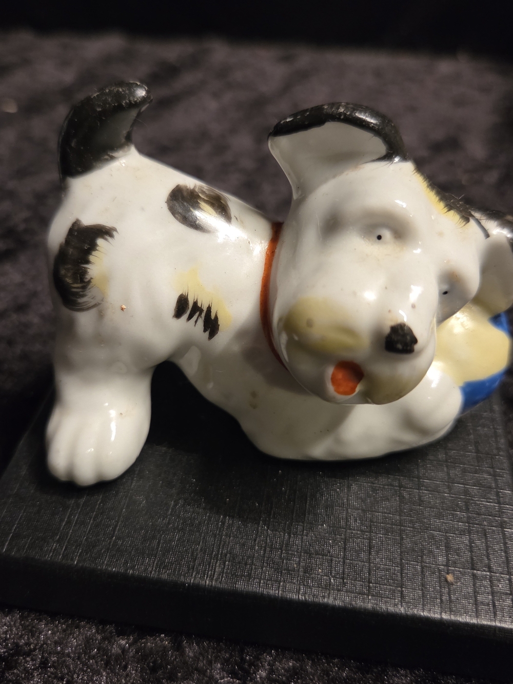 Vintage Scotty Scottie Scottish Terrier Ball Porcelain Figurine Occupied Japan